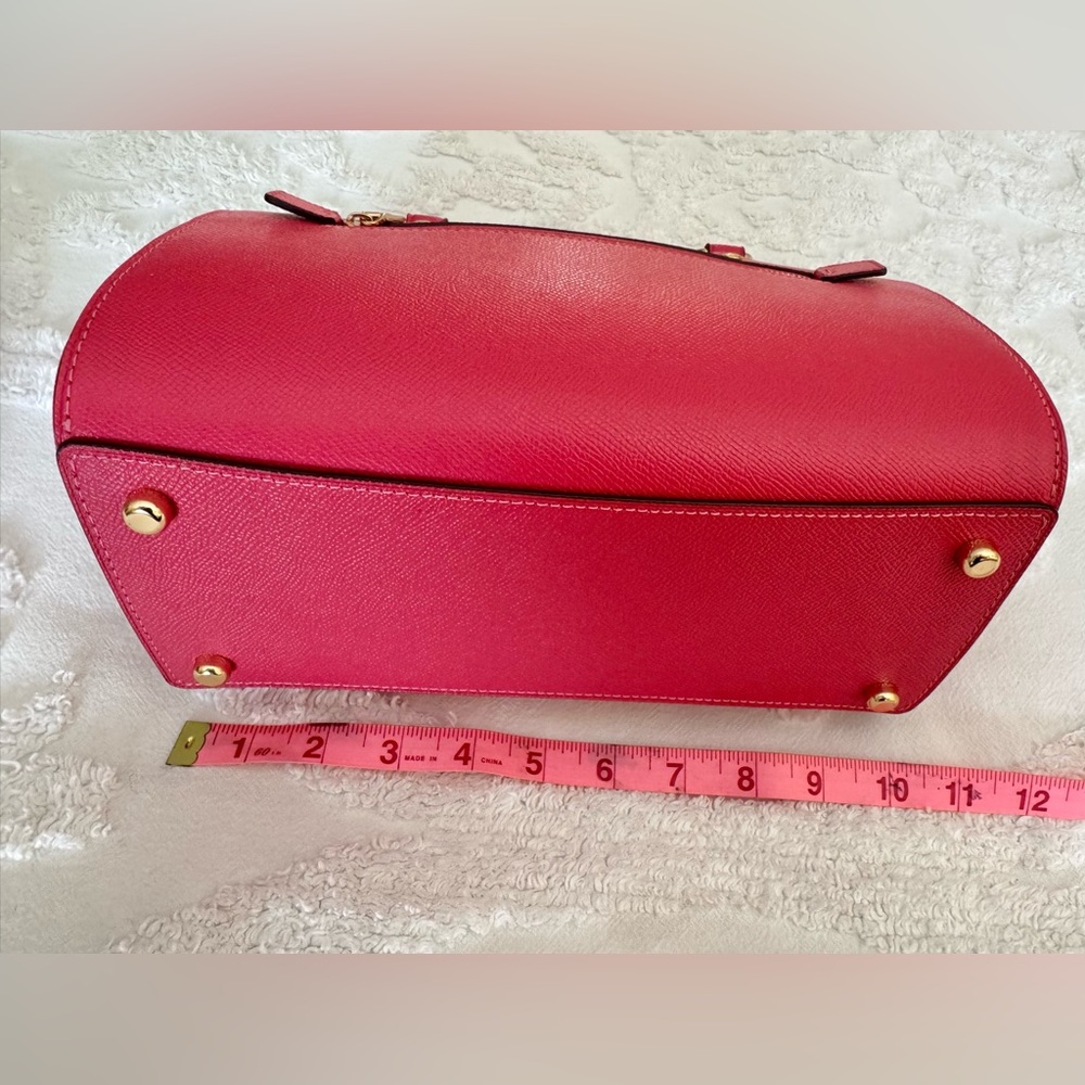 GENUINE NWOT COACH BOWLING BAG IN GORGEOUS STRAWBERRY MIST ORIG $250 - Picture 3 of 8